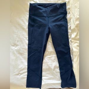 Lululemon Pace Rival Crop - Dark Blue - Size 4
